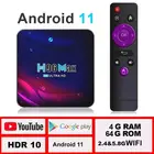 ТВ-приставка H96 MAX V11, Android 11, 4 + 64 ГБ, 4K, Android 2021, 2,45,8 ГГц, Wi-Fi