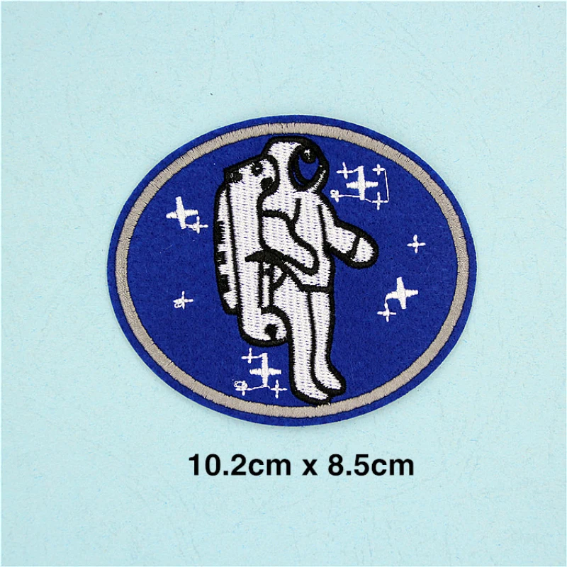 

Astronauts Pattern Embroidered Iron-on Patchs Badge Bags Hat Cap Jeans Applique Fabric stickers decoration scrapbook
