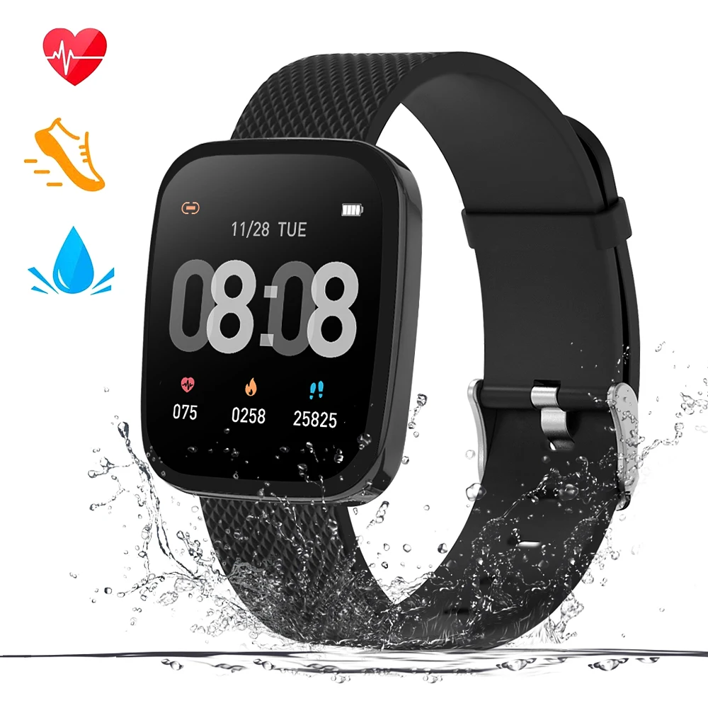 

Смарт-часы R32 с пульсометром и шагомером, IP67