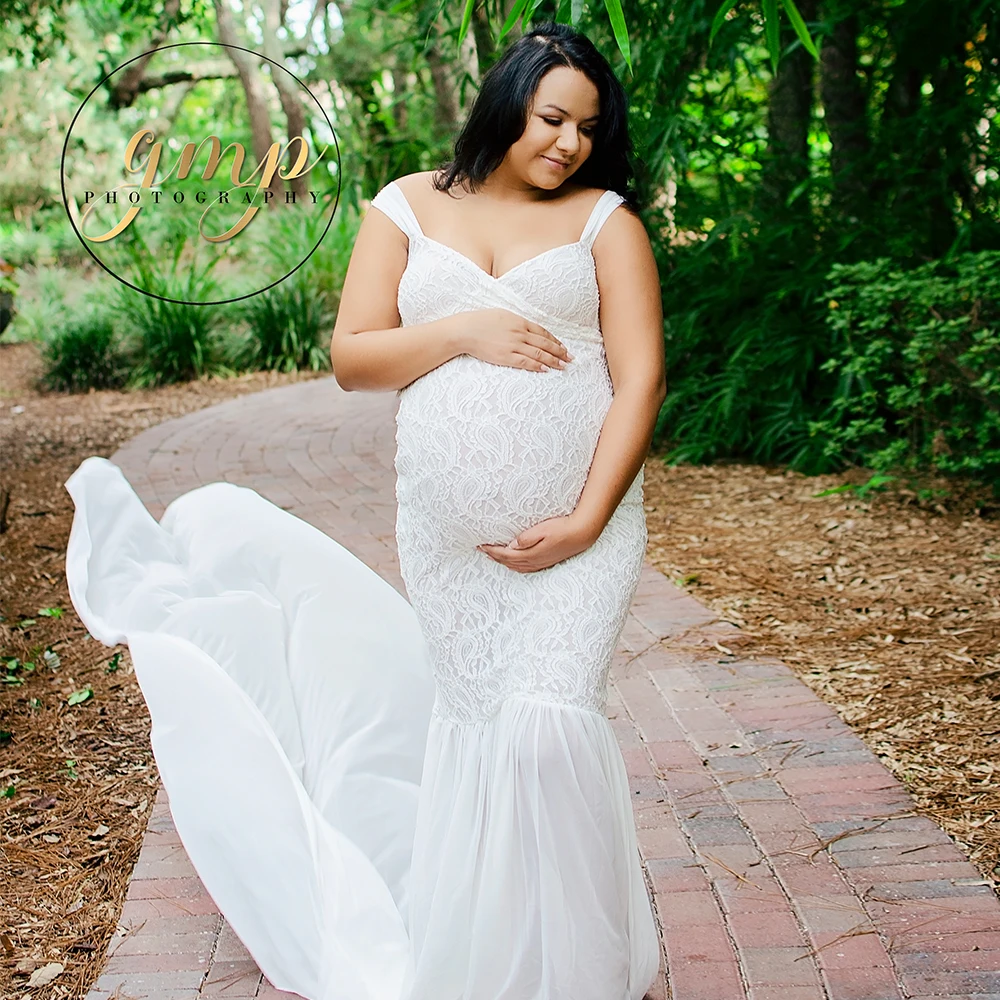 Новые сексуальные кружевные платья для беременных Don & Judy фотосъемки семейная