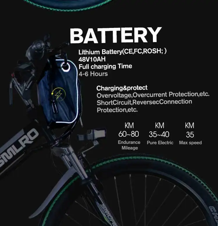 Продукт литиевая батарея горный велосипед 26 дюймов 350W 48V 10AH для электрического велосипеда с переключением 21 скорости горный велосипед дешевой цене складной Байк, способный преодолевать Броды для продажи