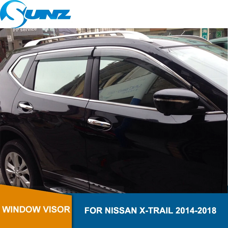 Дымовые дефлекторы бокового окна для NISSAN X-TRAIL t32 тенты от солнца укрытия охранники SUNZ