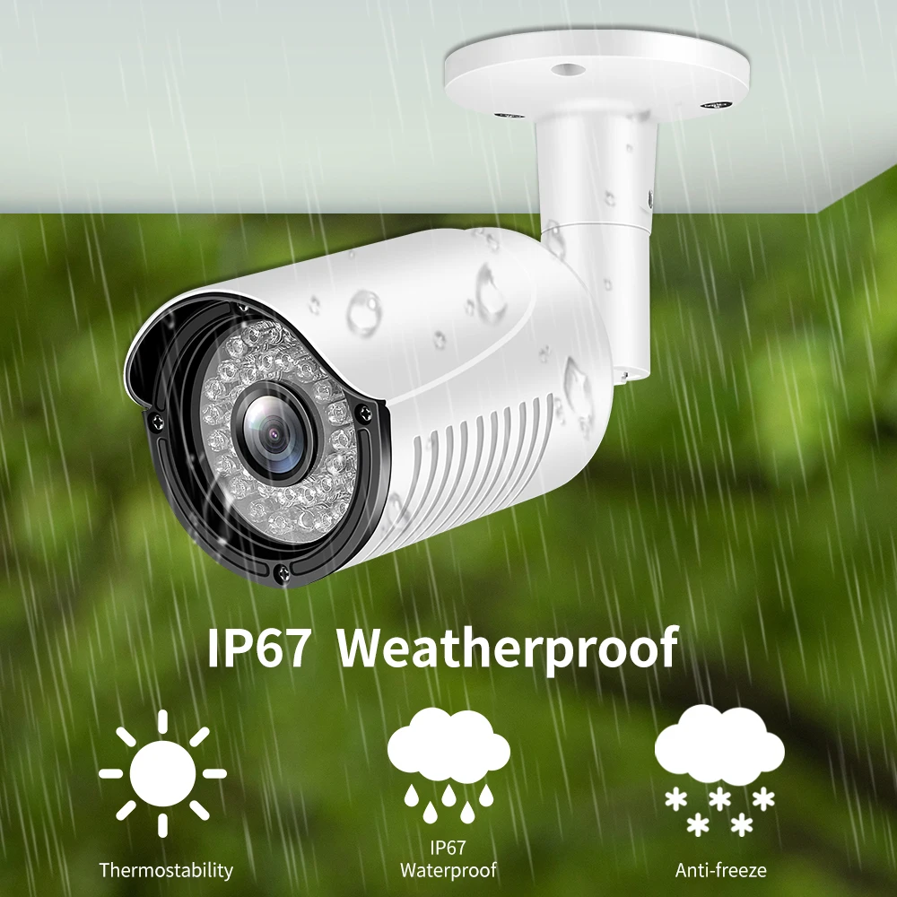 4K 8MP камера видеонаблюдения Система h.265 POE NVR камеры наблюдения набор |