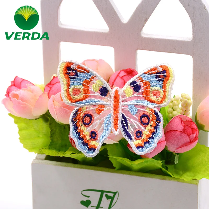 Eugene Марля модная нашивка в виде бабочки вышивка платье с вышивкой футболка