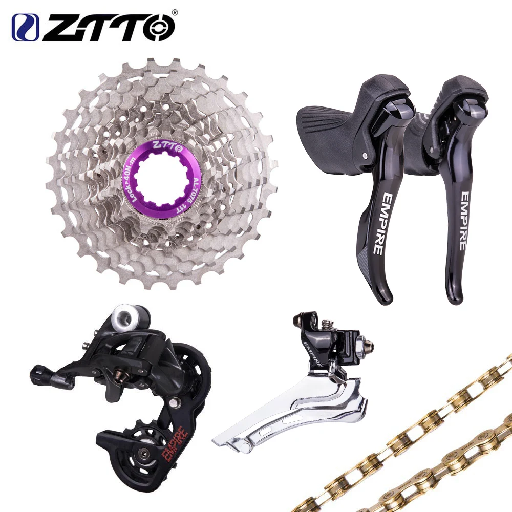 ZTTO Road Bike SLR 2 группа 11 скоростей Переключатель цепь SL 28T радужная кассета красочный