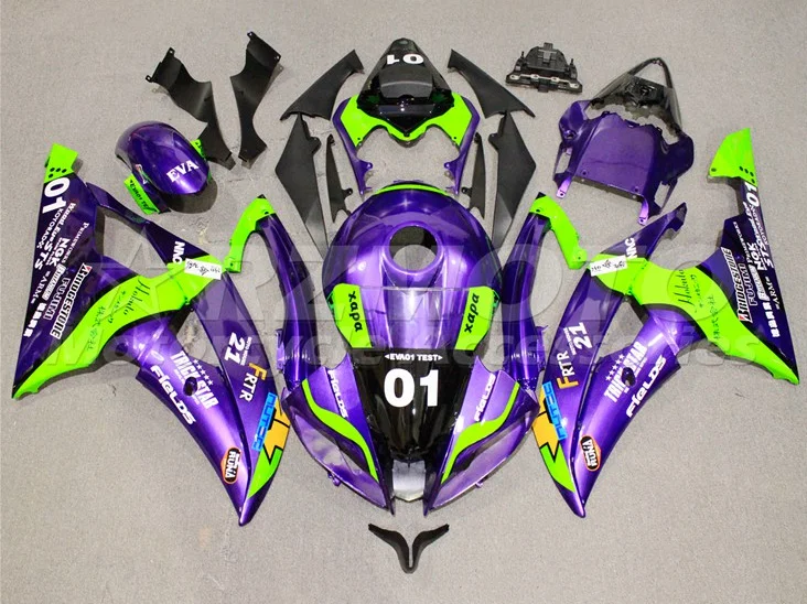 

New ABS Whole Fairings kit Fit for YZF-R6 2008 2009 2010 2011 2012 2013 2014 2015 2016 R6 08 09 10 11 12 13 14 15 16 purple Tank