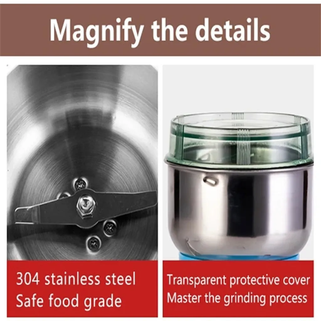

Multifunction Sm ash Machine Electric Coffee Bea n GrinderNut Spice Grinding Grindernut Electric grinder Household Grinders
