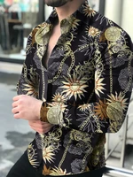mens shirt for men clothing social male blouse hawaiian long sleeve cardigan blouses and button up luxury man wholesale 2021