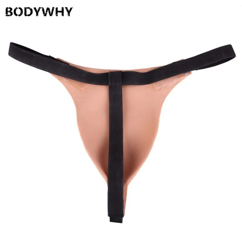 Трансгендер нижнее белье мужские трусы поддельные вагинальные штаны стринги