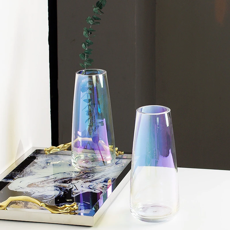 

Nordic Rainbow Glass Vase Terrarium Home Hecor Hydroponic Systems Flower Weddings Decoracion Hogar Moderno Living Room