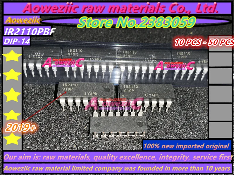Aoweziic+ импортный IR2110PBF IR2110P IR2110 DIP-14 мост Драйвер IC