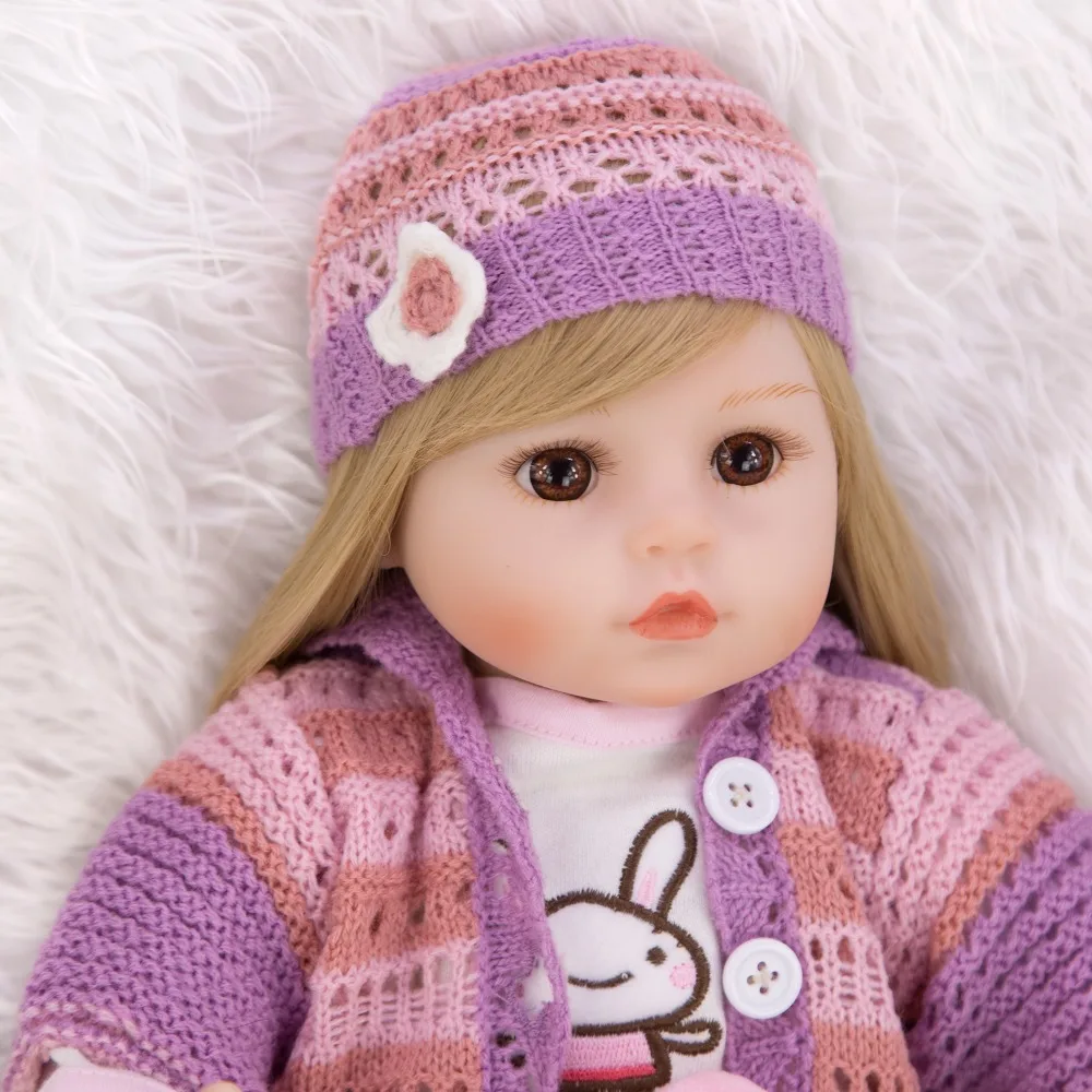 

bebes Reborn Toddler Princess Girl Doll Silicone vinyl Realistic Baby Doll With mini rabbit toy for children Gifts original BJD