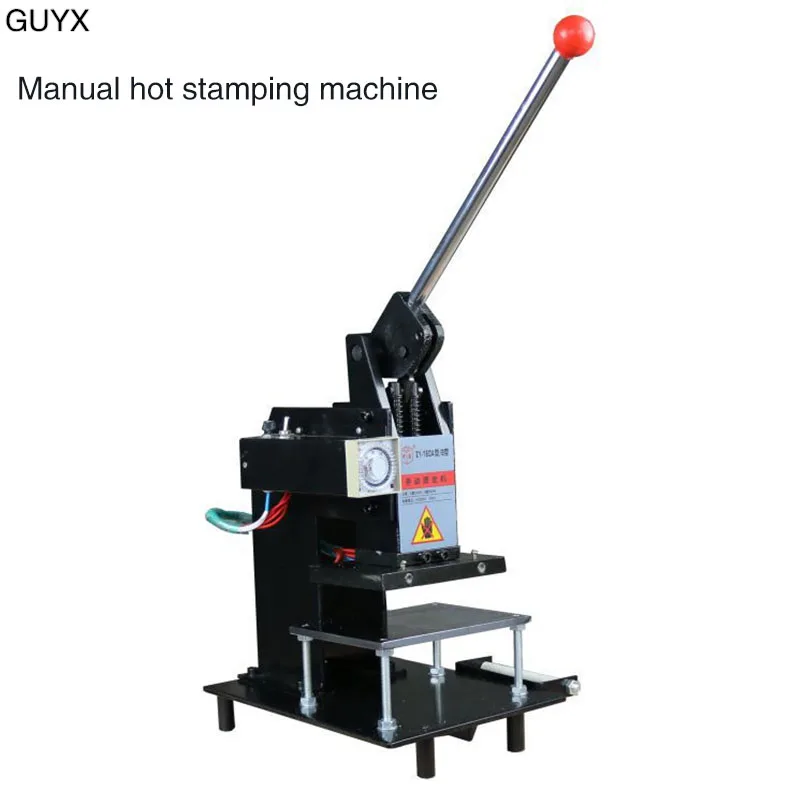 Ручная машина для горячего тиснения ПВХ карты кожа дерево резина термопресс