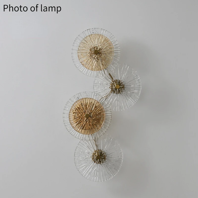 Китай стеклянная лампа настенные лампы декор для гостиной спальни светильник