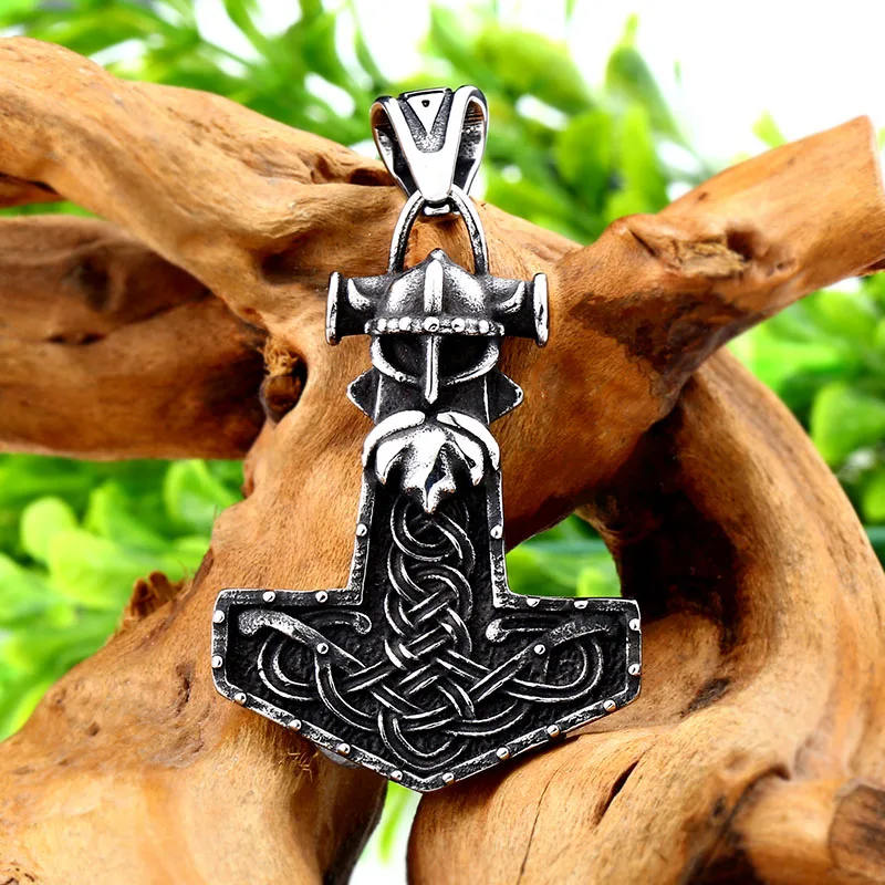 Европа Молот викинга ожерелье кулон 316L утюг Нержавеющая сталь кровяная Глория