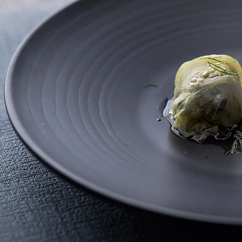 Креативная керамическая плоская тарелка домашнее блюдо для ресторана блюда