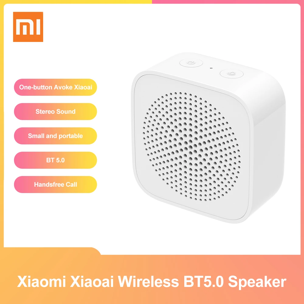 Новая портативная Bluetooth-Колонка Xiaomi Xiaoai Беспроводная колонка BT5.0 стерео-колонка