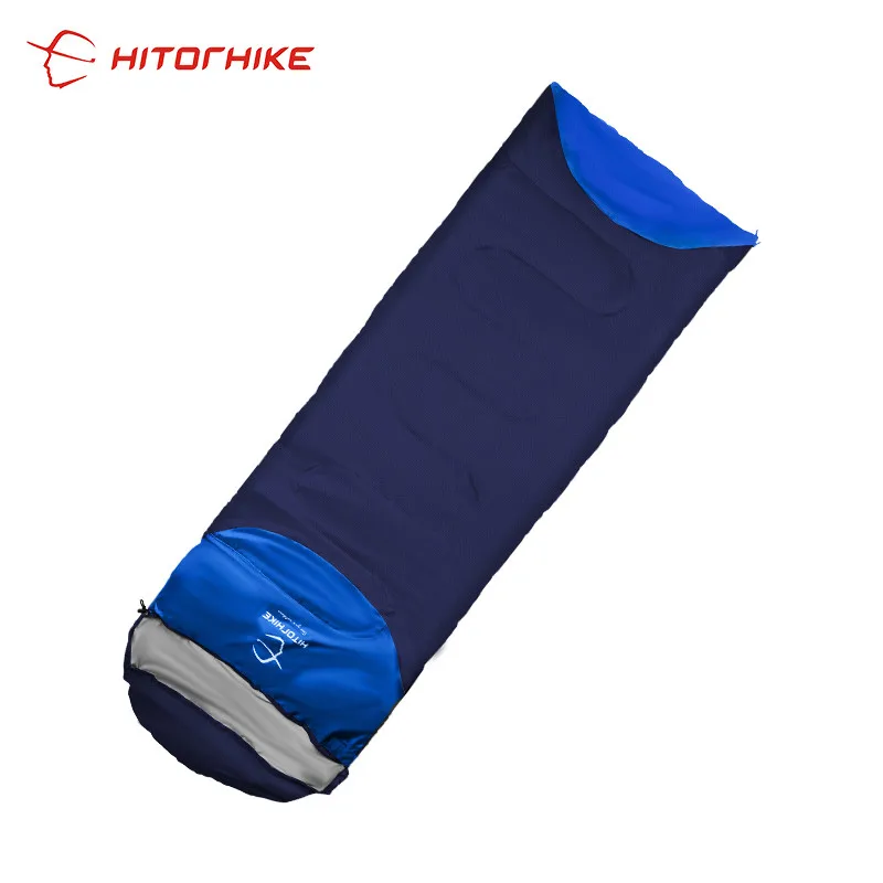 Спальный мешок HITORHIKE легкий 4 сезона теплый и холодный конверт для отдыха на