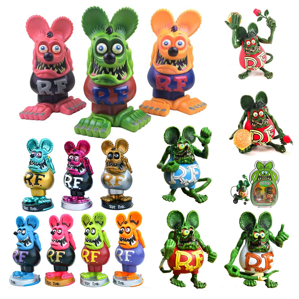 Крыса Фин световой Ratfink фигурка мыши экшн тротуаре Surfer скейтборд Ed Big Daddy рота