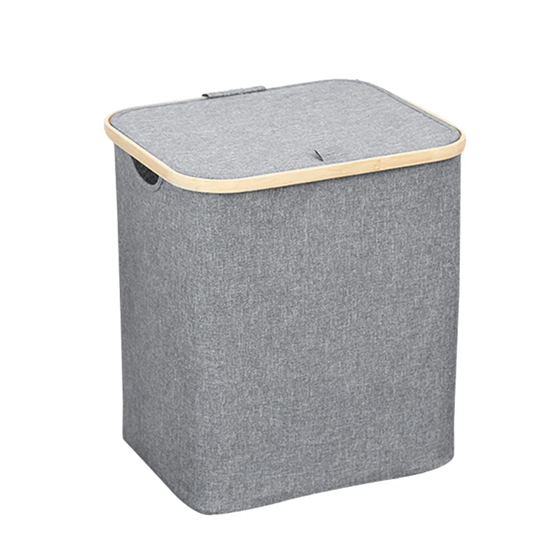 Корзина для хранения с крышкой складная корзина белья игрушек гостиная спальня
