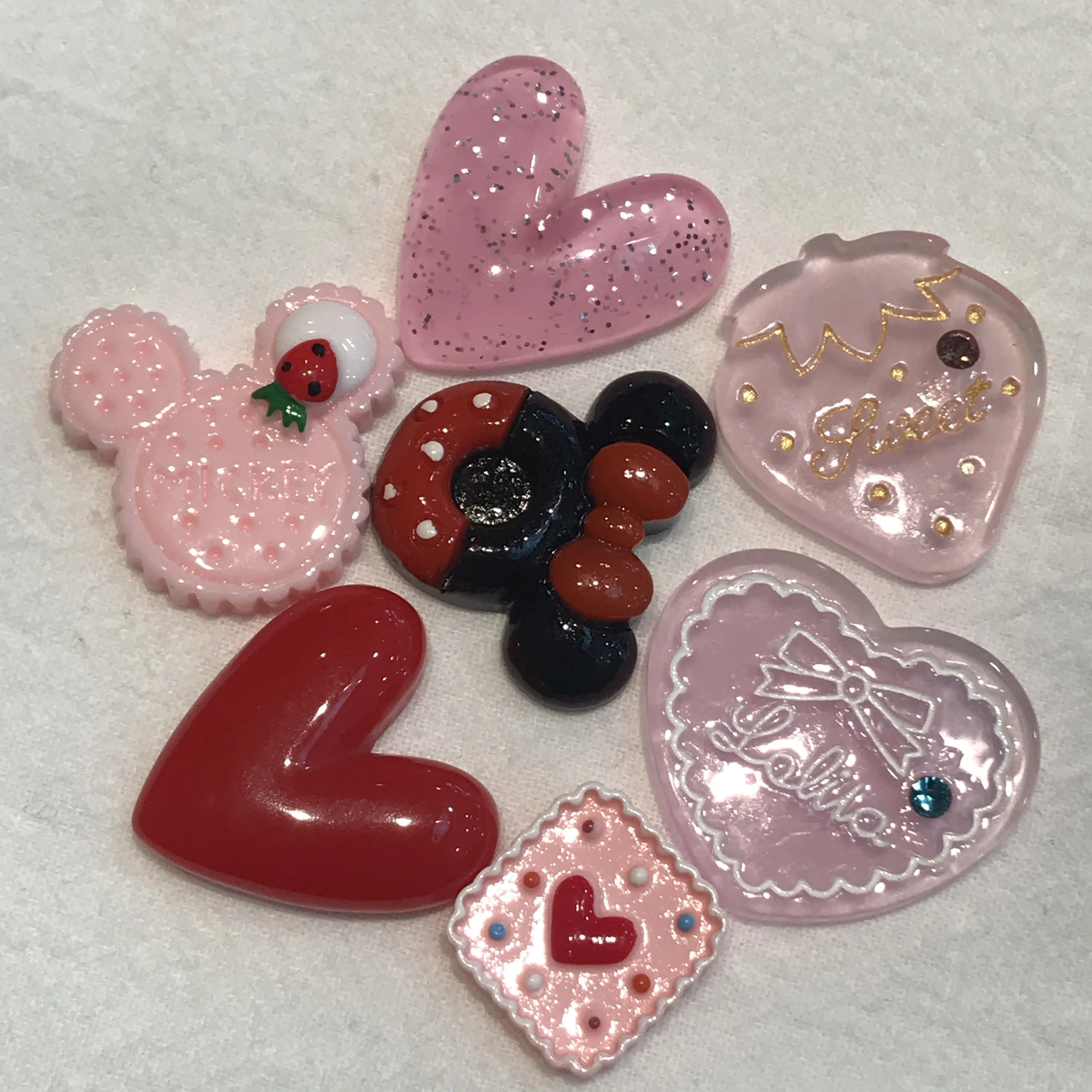 5 шт./компл. Симпатичные Блестки из мультфильма блестящие полимерные аксессуары с