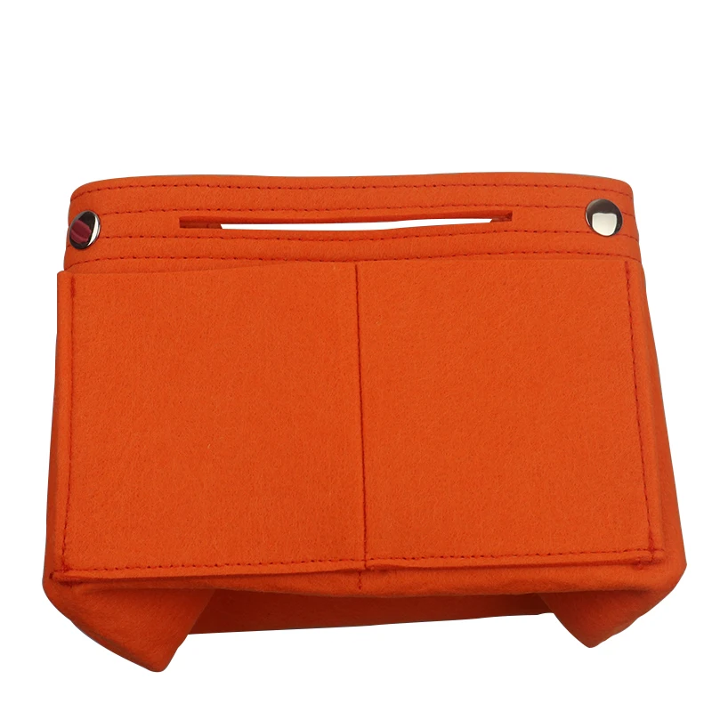 Orange 1 шт. косметичка из войлочной ткани, многофункциональная сумка для путешествий, косметичка, органайзер, кошелек, сумка, войлочная ткань, чехол для хранения - Цвет: Orange