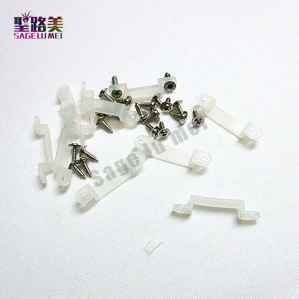 Бесплатная доставка 8 мм 10 12 Светодиодная лента силиконовый клип разъем и винт