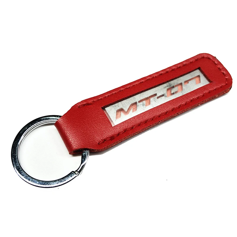 Металлический кожаный мотоциклетный брелок для ключей MT07 подходит Yamaha MT 07 FZ FZ07