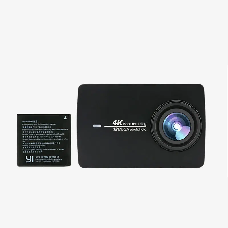 Экшн камера Xiaoyi II 4k Батарея 1400 мА/ч Az16 1 аккумуляторная литий полимерная батарея