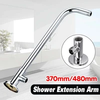 480mm 370mm wall mounted shower head extension arm bottom entry hose shower extension arm fitting mount base for home bathroom