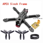 Комплект рамы для квадрокоптера, 5 дюймов, 225 мм, 225 углеродное волокно, пропеллер 5045, PDB 5 В12 В для APEX FPV Freestyle, Ру гоночных дронов