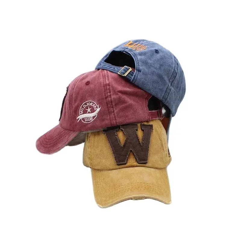 Хлопковая бейсболка с буквой W ретро Кепка для спорта на открытом воздухе женские