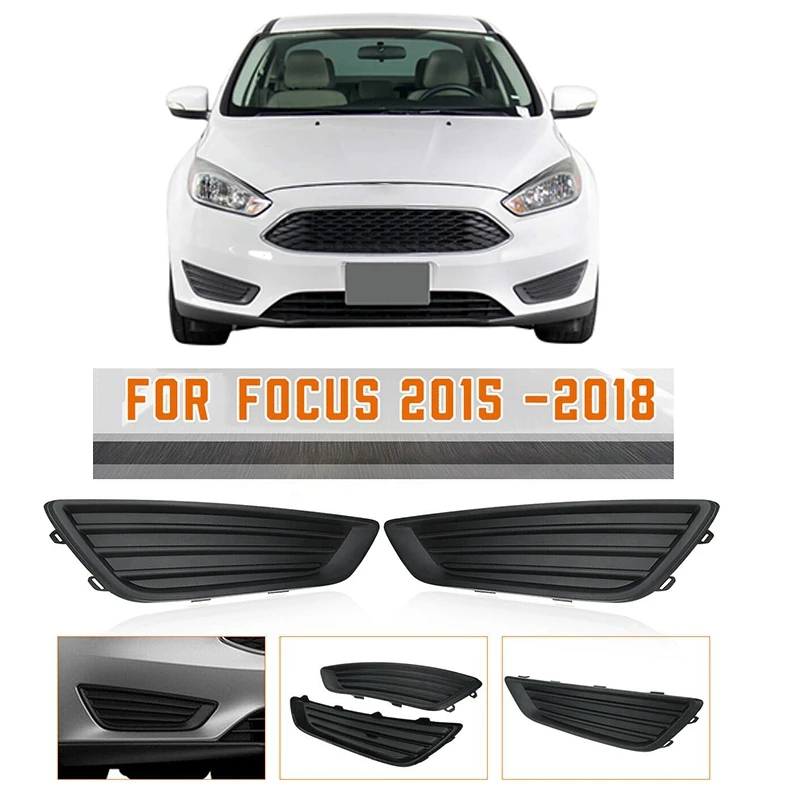 Для Ford Focus S/SE модели 2015 2016 2017 2018 передний противотуманный Светильник лампы рамка