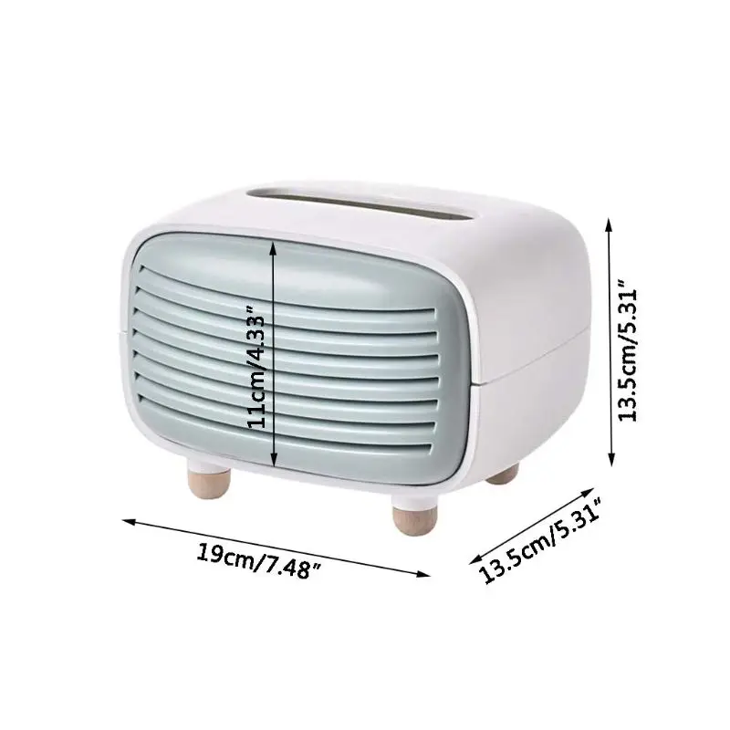 

Vintage Tissue Box Cover Napkin Holder Organizer Paper Towel Dispenser Container for Bathroom Car Office Home Decor