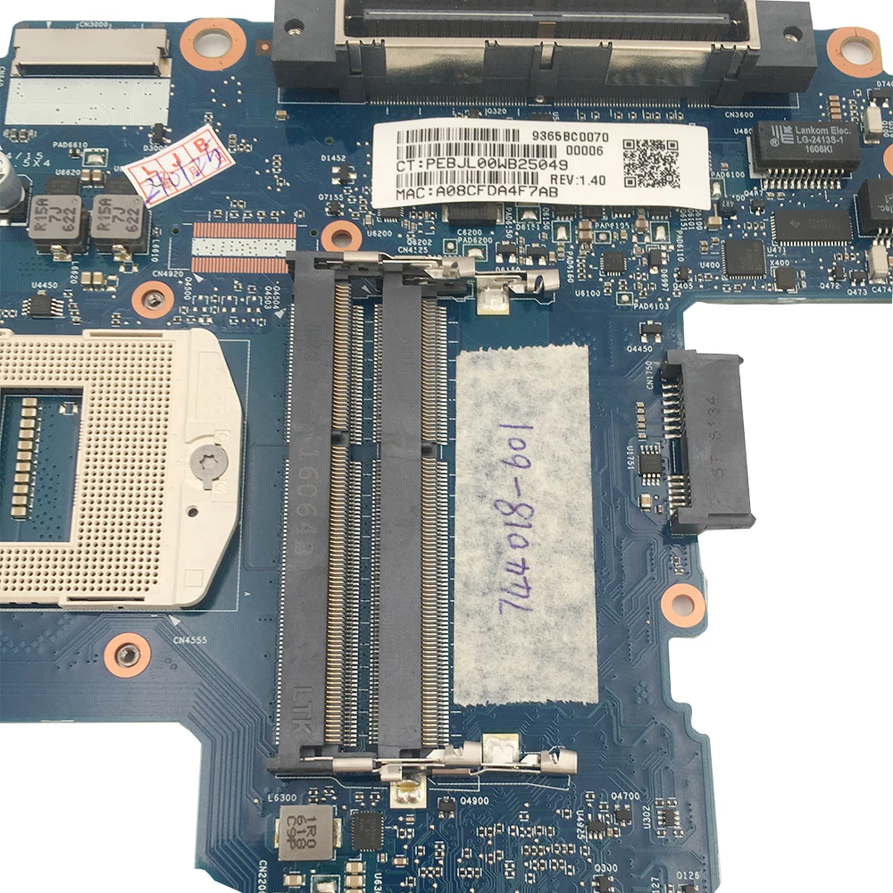 Материнская плата для ноутбука HP 640 650 G1 744018-601 744008-001 6050A2566402/1 полностью