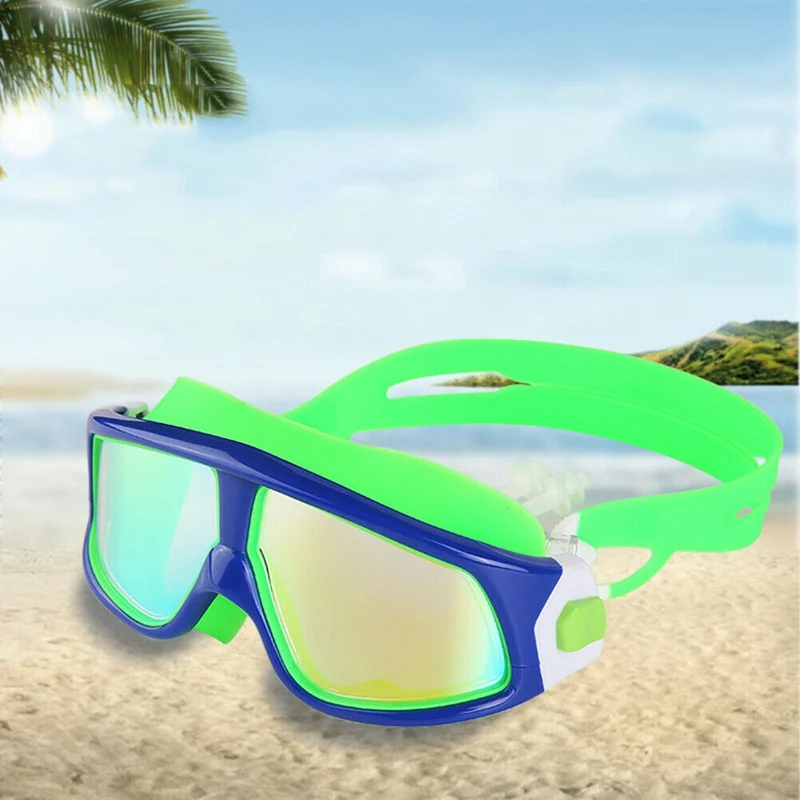 

Children\\'s Electroplating Swimming Goggles Adjustable Anti-fog Glasses Lens Waterproof Glasses Sportswear Accessories Hot