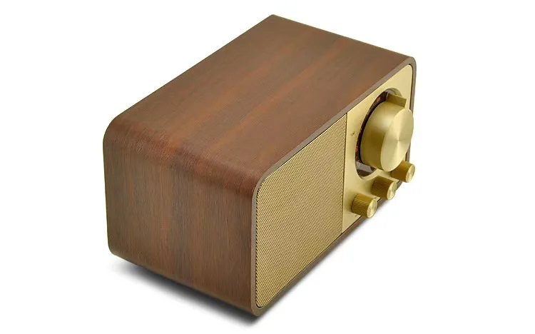Ретро портативный Bluetooth динамик деревянный корпус разъема в карты fm-радио с антенной Беспроводной плеер аудио сабвуфер Caixa De Som F4075