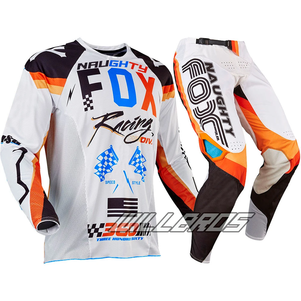 NAUGHTY FOX 360 MX Racing Rohr Jersey& Pant Combo Motocross Gear ATV Dirt Bike Off road Cycling Suit motos