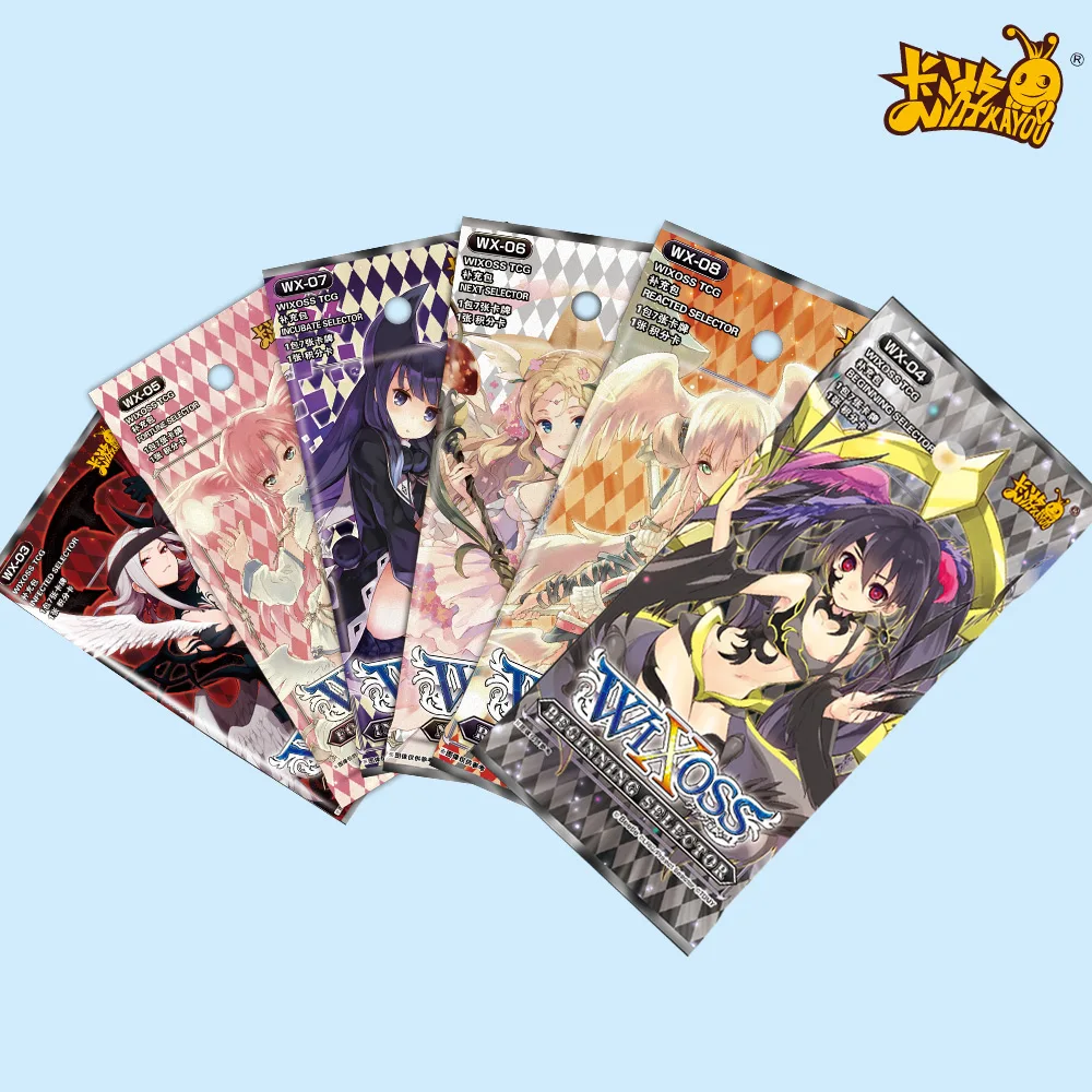 WIXOSS-cartas originales de colecci&oacute;n para chica, tarjetas de juego TCG, tama&ntilde;o 86x59mm, regalo de cumplea&ntilde;os de Anime japon&eacute;s-2