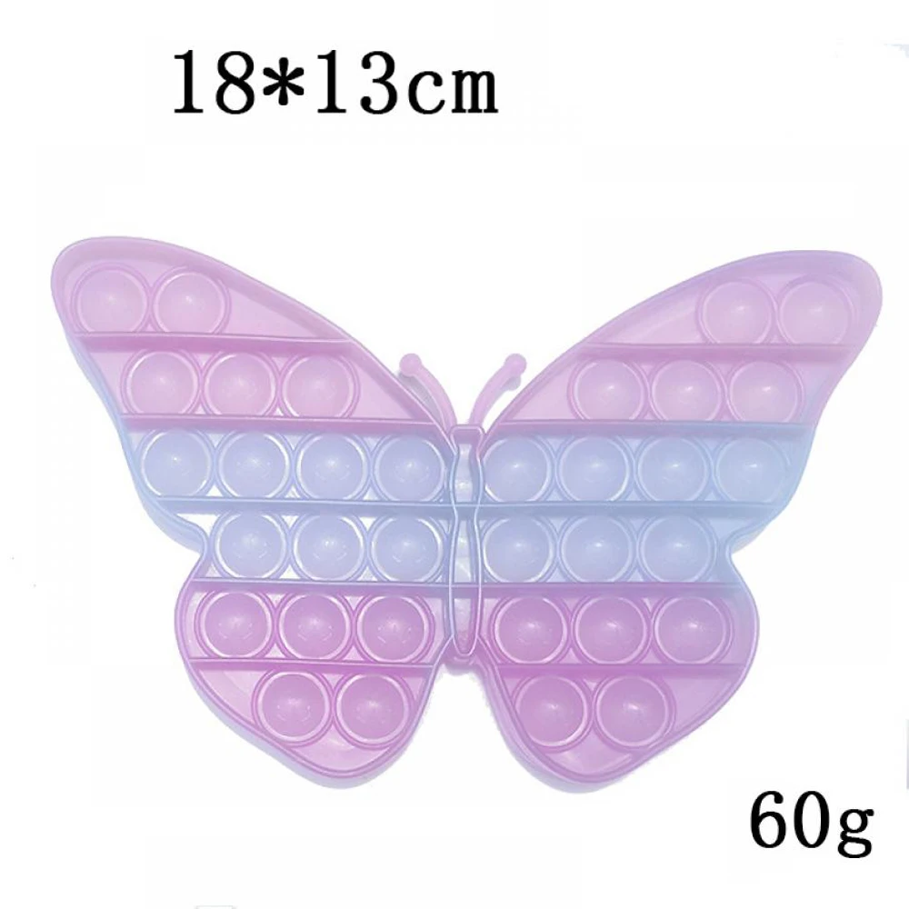 

Anti Stress Toys Push Bubble Stress Toy Unicorn Butterfly Adults & Children Fidget Relieve Autism Toy Holiday gift