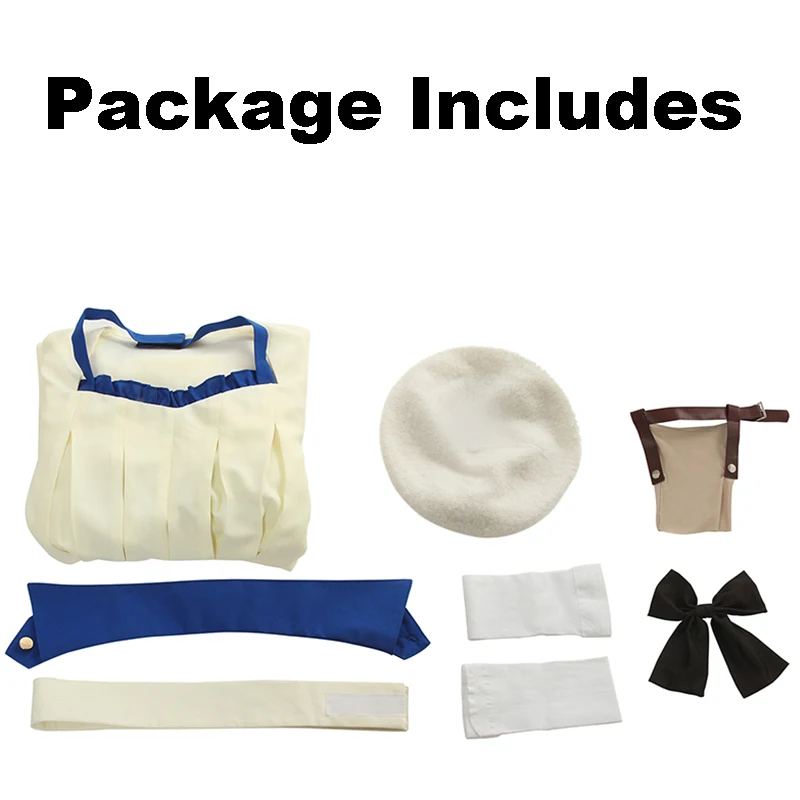 

Anime Comic Invented Inference Cosplay Costumes Iwanaga Kotoko Cosplay Costume Clothes suits Long Dresses White uniforms Women