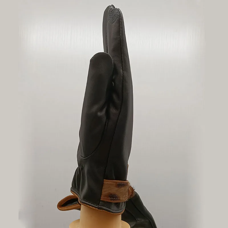 Перчатки женские из натуральной овечьей кожи теплые зимние |