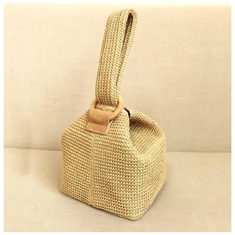 Женская Соломенная Сумка Oswego пляжная сумка через плечо с кольцом и пряжкой лето