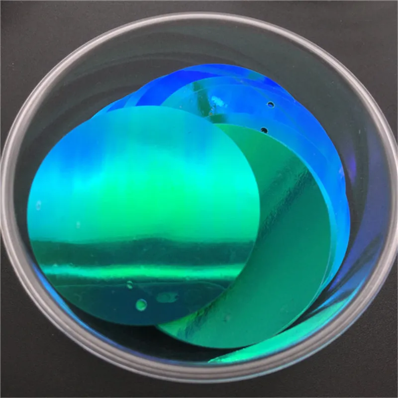 40 мм плоский круглый боковое отверстие ПВХ свободные блестки шитье ремесло для