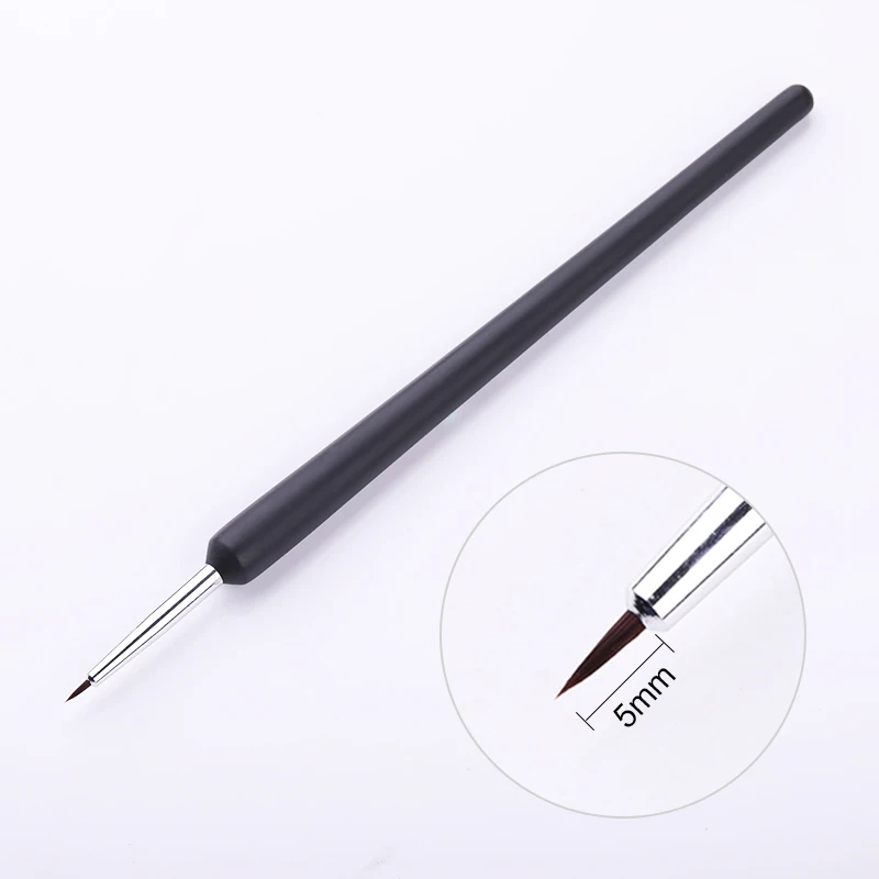 3 Pcs Nail UV Gel Liner Brush Art Brushes Professional Black Handle Drawing Painting Pen DIY Design Tools | Красота и здоровье