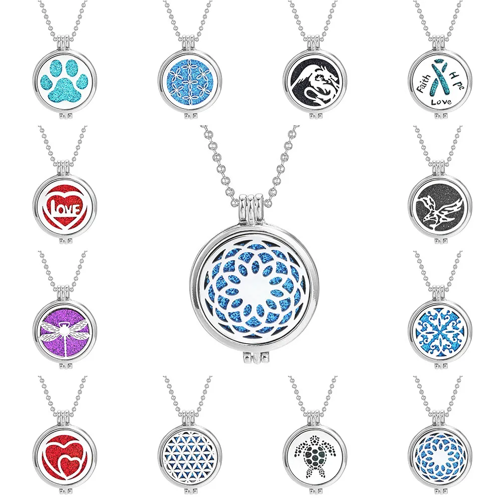 Новое ароматерапевтическое ювелирное изделие из нержавеющей стали открытое