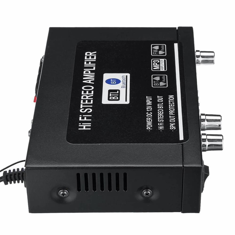 Домашний автомобильный усилитель Bluetooth HIFI стерео сабвуфер 220 В Цифровой