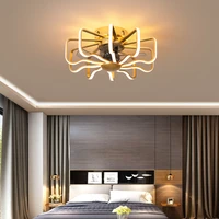 nordic bedroom fan lamp 110v 220v bedroom fan lamp with remote control high brightness led lighting free delivery