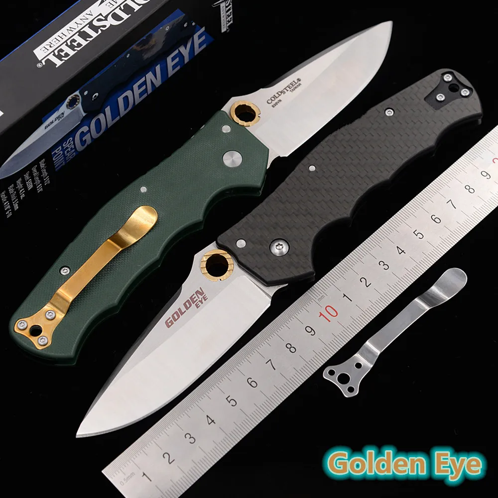

JUFULE Golden Eye Mark S35VN Blade Carbon Fiber / G10 Handle Outdoor Tactical Camp Hunt EDC Tool Pocket Kitchen Folding Knife