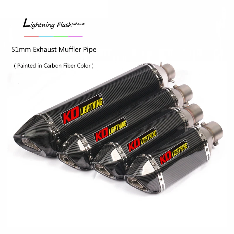 Универсальный глушитель выхлопных газов для мотоцикла 38-51 мм | Автомобили и